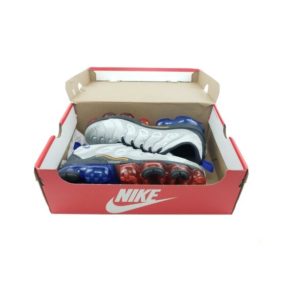 Nike Air VaporMax Plus Mens Athletic Sneakers Metallic Silver Blue Size 8 - Picture 15 of 16